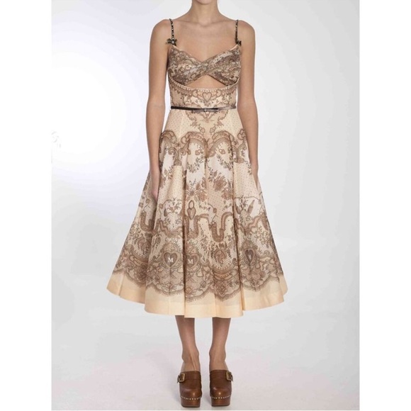 Zimmermann Dresses & Skirts - Zimmermann Crush Twist Front Midi Dress